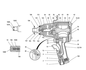 Part Location Diagram of C127944 Chicago Pneumatic Screw-Socket Hd Cap